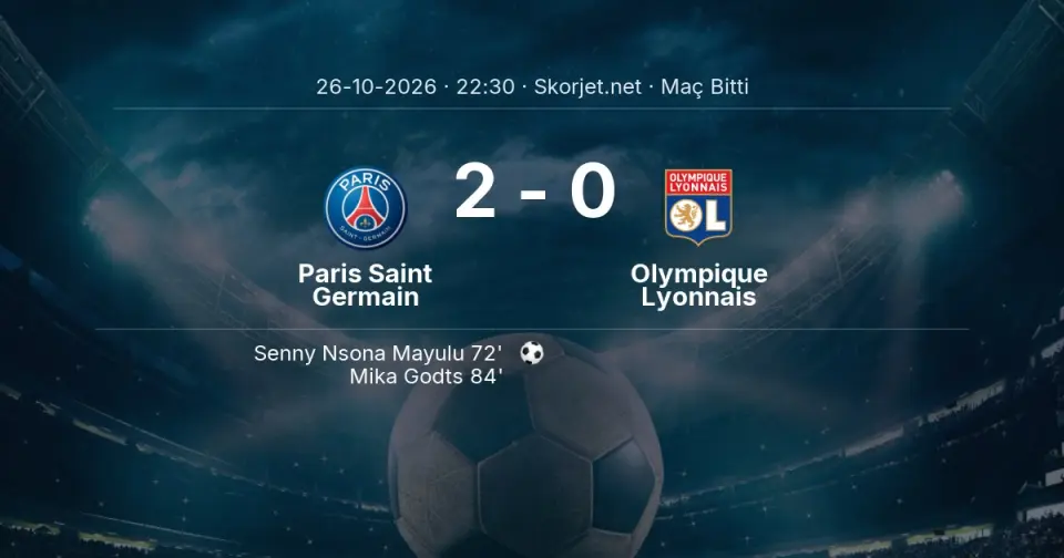 Paris Saint Germain - Olympique Lyonnais Maçında Kazanan Belli Oldu! İşte Sonuç (2-0) Paris Saint Germain - Olympique Lyonnais Maçında Kazanan Belli Oldu! İşte Sonuç (2-0)